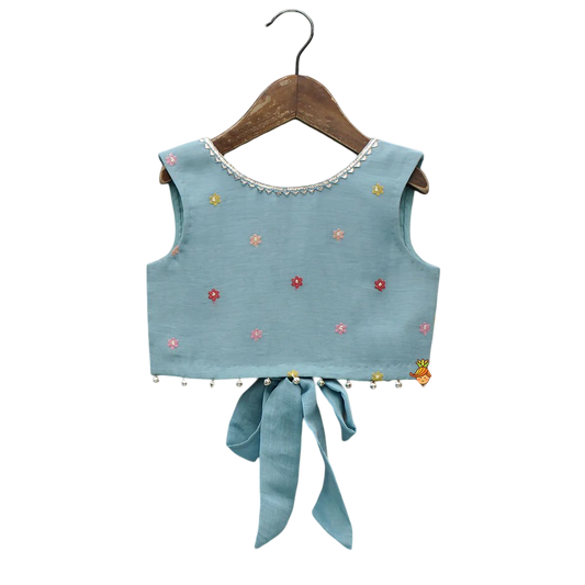 Blue Melody: Bells-Enhanced Top & Lehenga