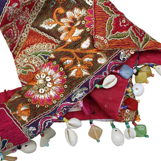 Floral Grace: Top with Bandhani Lehenga & Coordinating Bandana