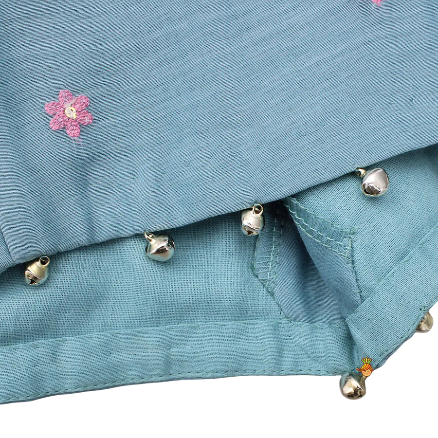 Blue Melody: Bells-Enhanced Top & Lehenga