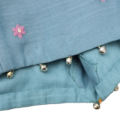 Blue Melody: Bells-Enhanced Top & Lehenga